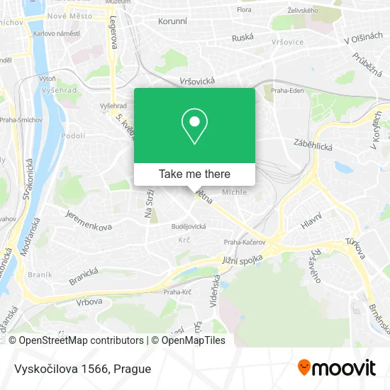 Карта Vyskočilova 1566