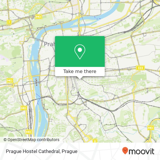 Карта Prague Hostel Cathedral