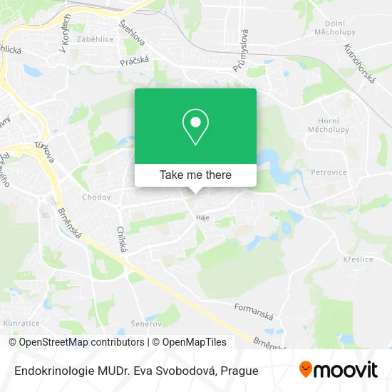 Endokrinologie MUDr. Eva Svobodová map