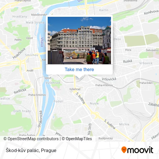 Карта Škod-kův palác