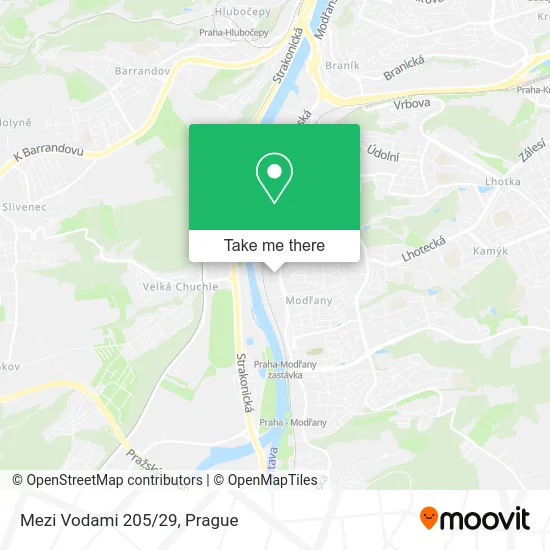 Карта Mezi Vodami 205/29