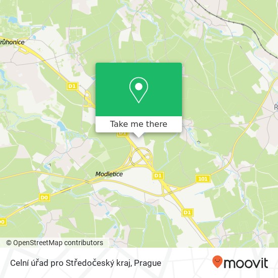 Celní úřad pro Středočeský kraj map