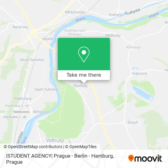 Карта |STUDENT AGENCY| Prague - Berlin - Hamburg