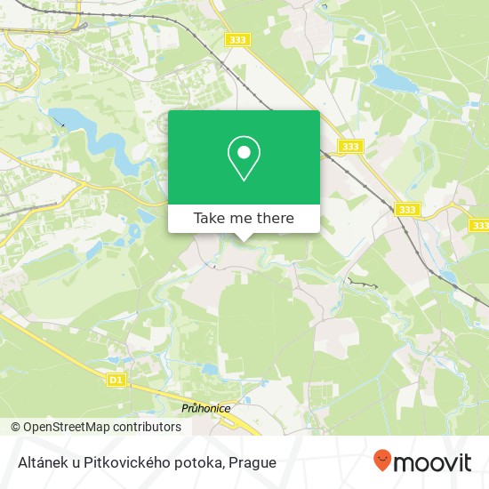 Altánek u Pitkovického potoka map