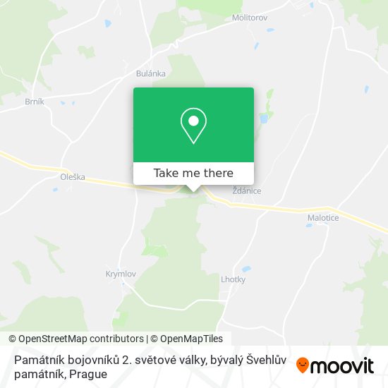 Památník bojovníků 2. světové války, bývalý Švehlův památník map