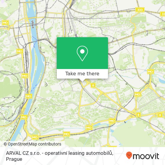 ARVAL CZ s.r.o. - operativní leasing automobilů map