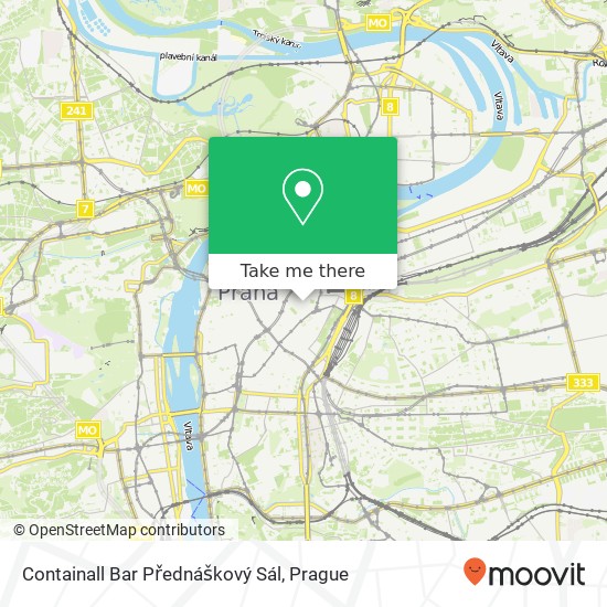 Карта Containall Bar Přednáškový Sál
