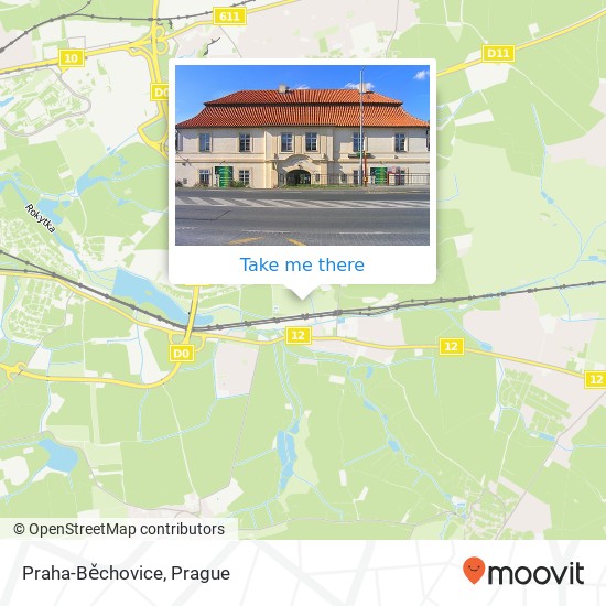 Praha-Běchovice map