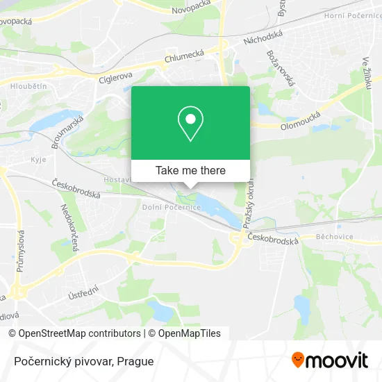 Карта Počernický pivovar