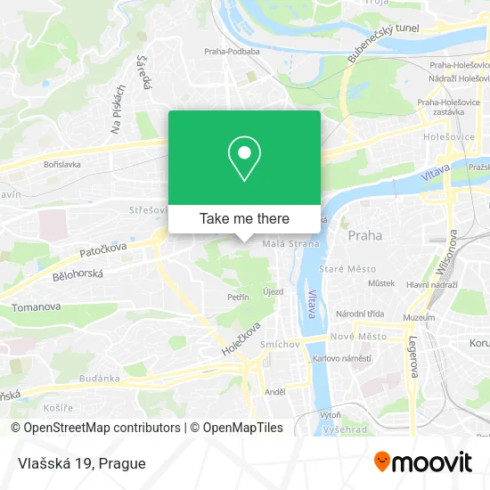 Карта Vlašská 19
