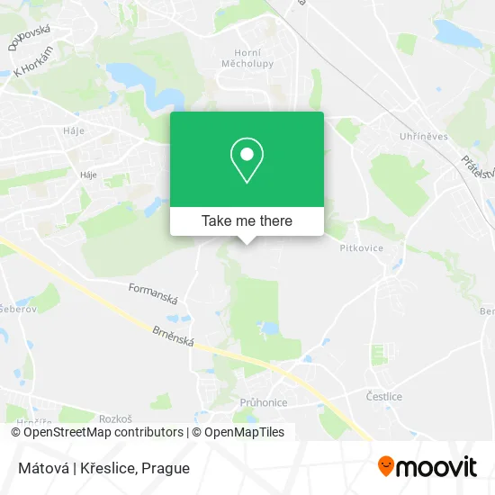Mátová | Křeslice map