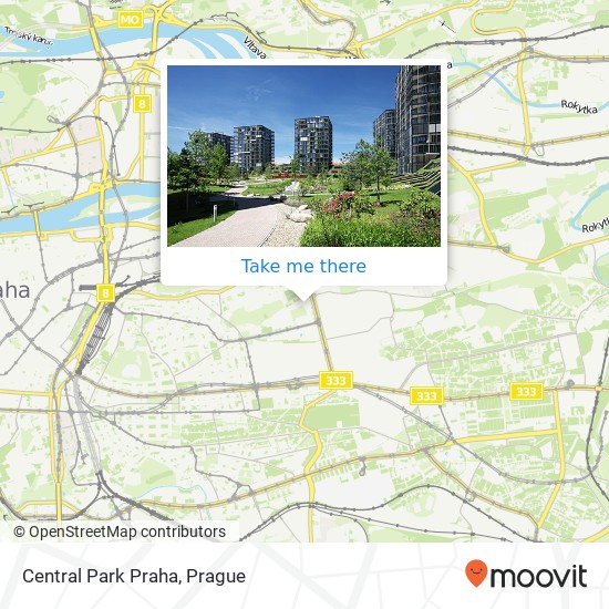 Central Park Praha map