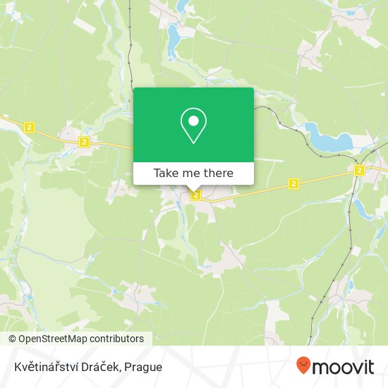 Květinářství Dráček map