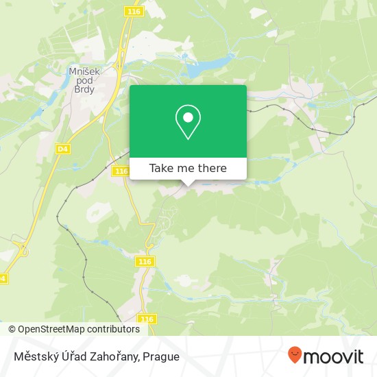 Městský Úřad Zahořany map