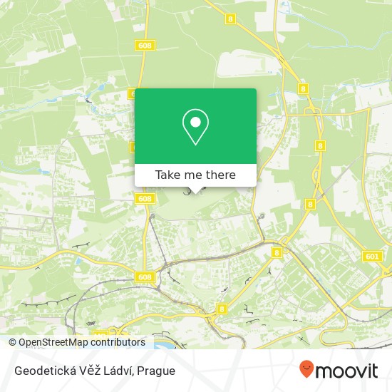 Geodetická Věž Ládví map