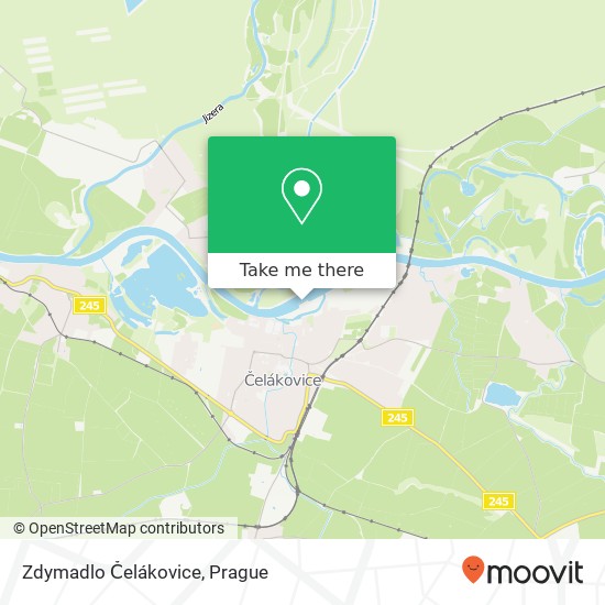 Карта Zdymadlo Čelákovice