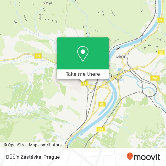 Děčín Zastávka map