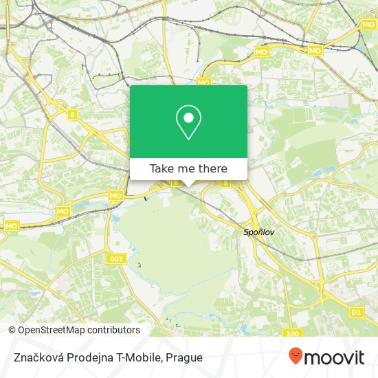 Карта Značková Prodejna T-Mobile