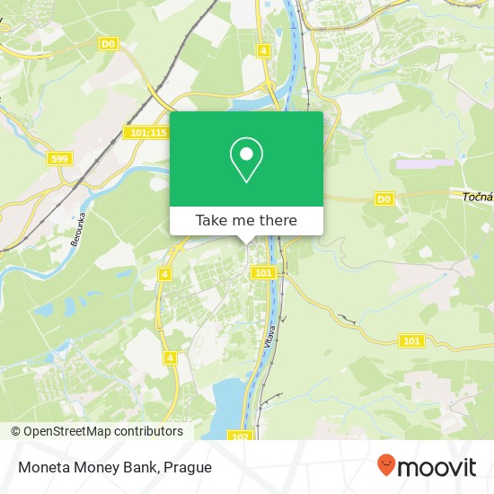 Moneta Money Bank map