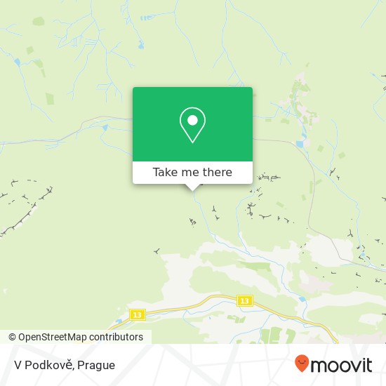 V Podkově map