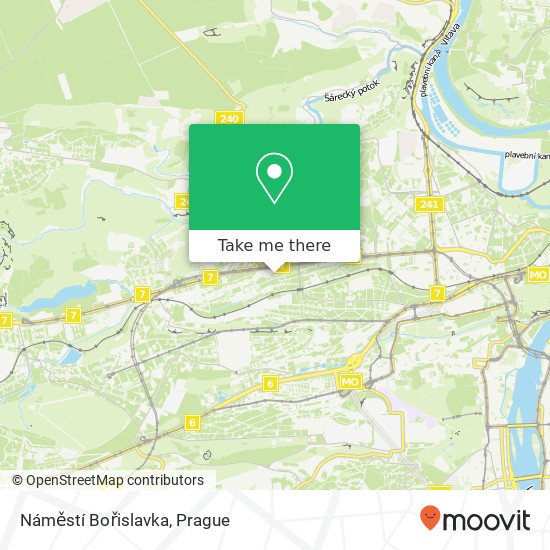 Náměstí Bořislavka map