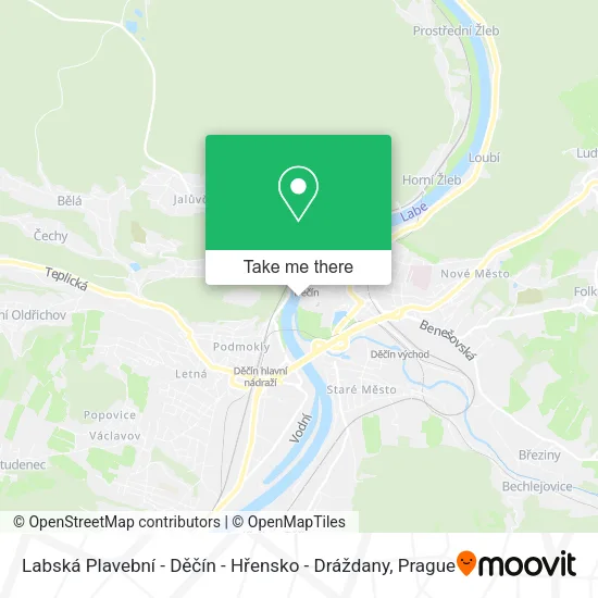 Labská Plavební - Děčín - Hřensko - Dráždany map