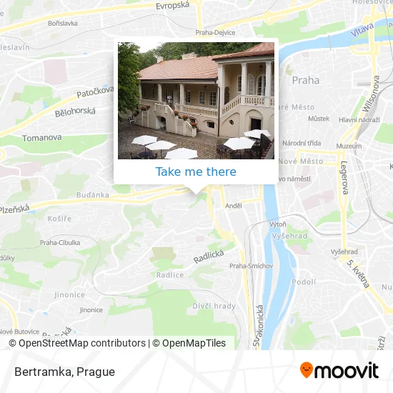 Карта Bertramka