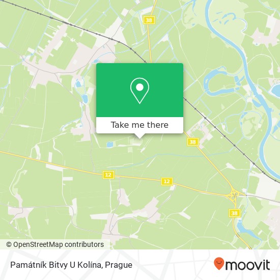 Památník Bitvy U Kolína map