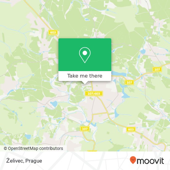 Želivec map