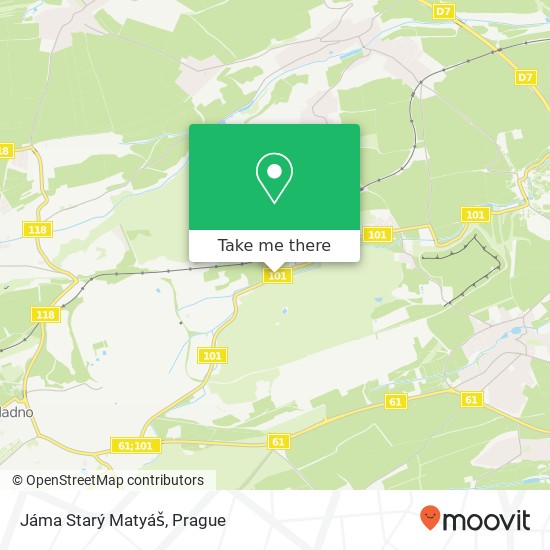 Jáma Starý Matyáš map