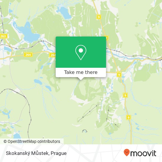 Skokanský Můstek map