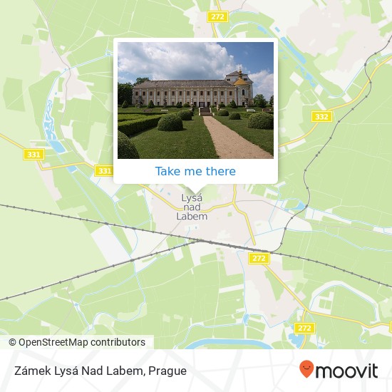 Zámek Lysá Nad Labem map