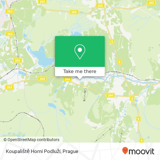 Koupaliště Horní Podluží map