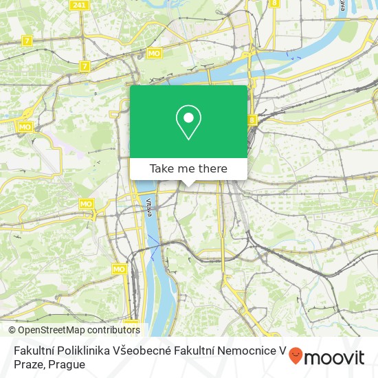 Fakultní Poliklinika Všeobecné Fakultní Nemocnice V Praze map