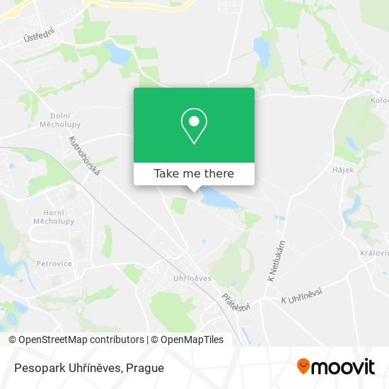 Карта Pesopark Uhříněves