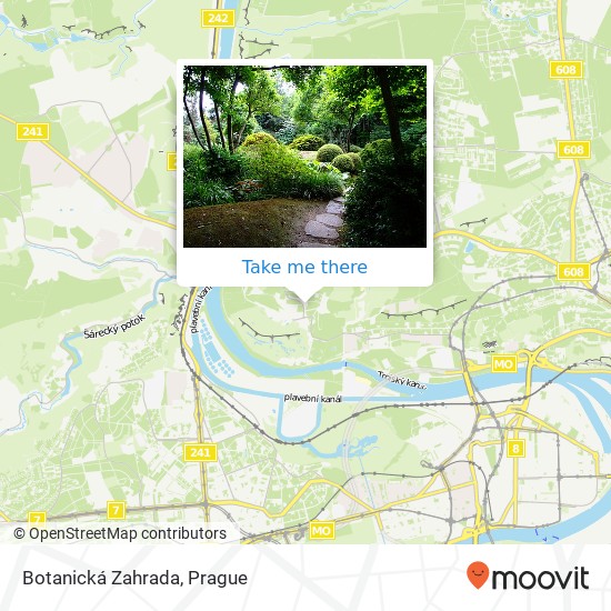 Botanická Zahrada map