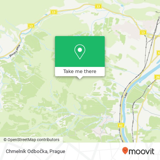 Chmelník Odbočka map