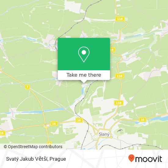 Svatý Jakub Větší map