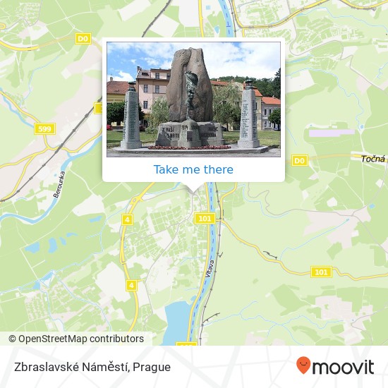 Карта Zbraslavské Náměstí