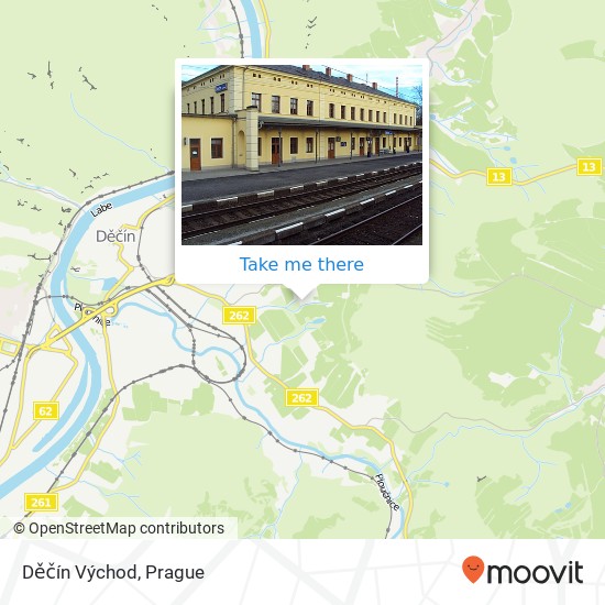 Děčín Východ map