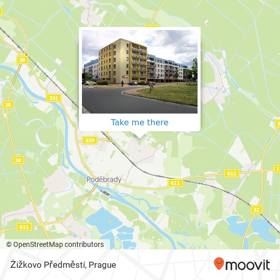 Žižkovo Předměstí map