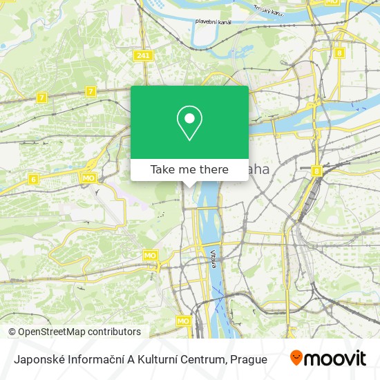Карта Japonské Informační A Kulturní Centrum