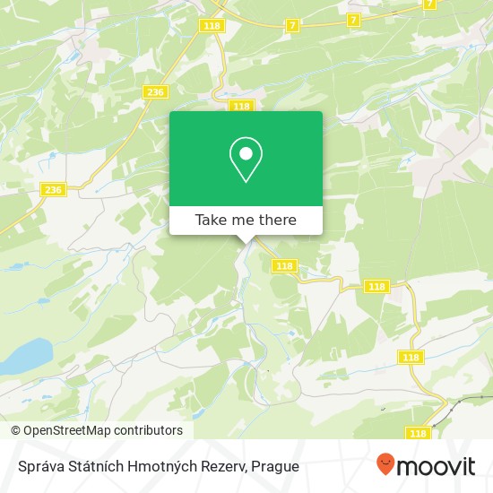 Správa Státních Hmotných Rezerv map