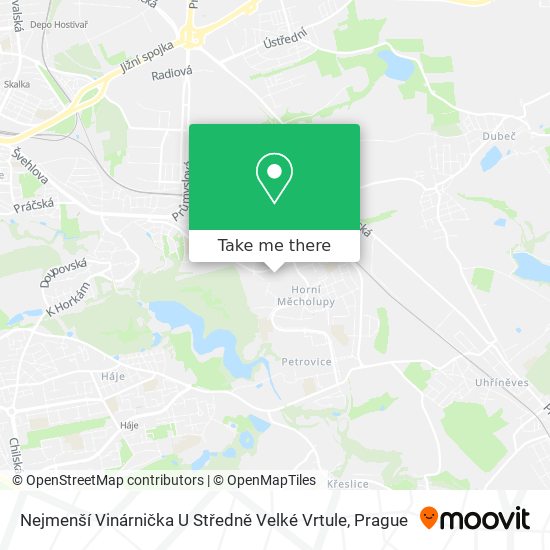 Nejmenší Vinárnička U Středně Velké Vrtule map