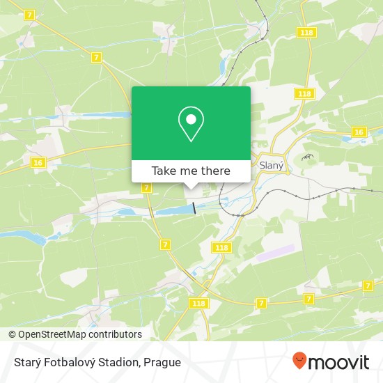 Starý Fotbalový Stadion map