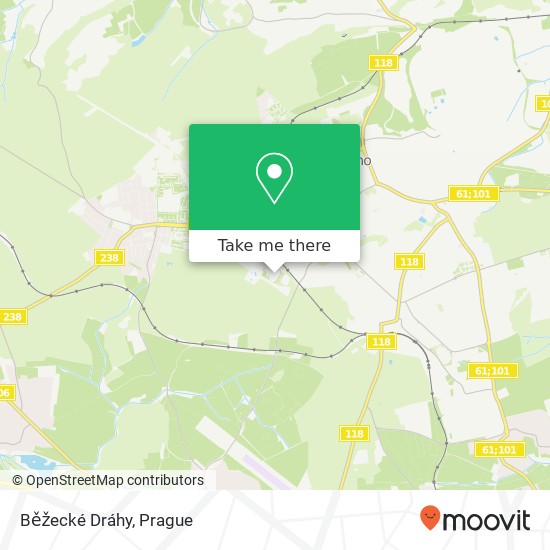 Běžecké Dráhy map