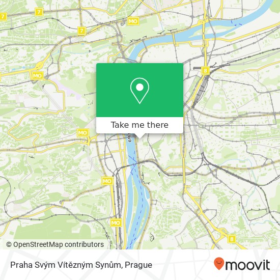 Praha Svým Vítězným Synům map
