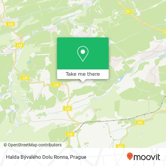 Halda Bývalého Dolu Ronna map