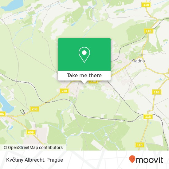 Květiny Albrecht map