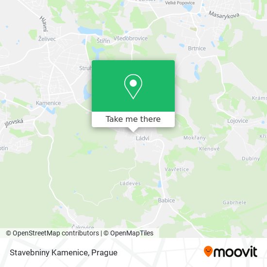 Карта Stavebniny Kamenice